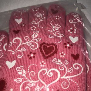 Temp-tations Oven Mitts Valentines Hearts Pink Red New